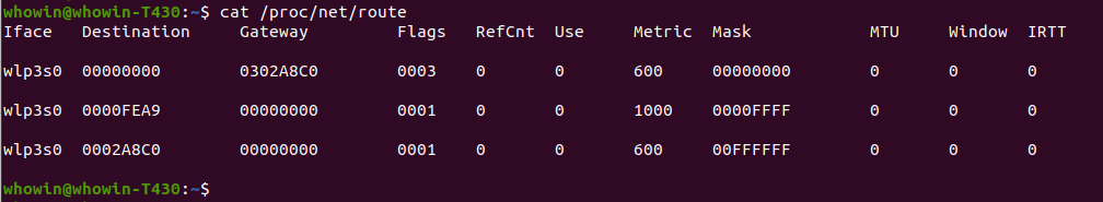 routing table