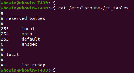 routing tables