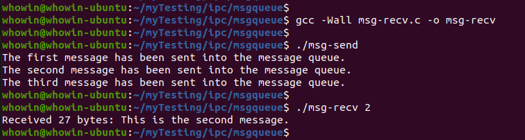 Screenshot of msg-recv